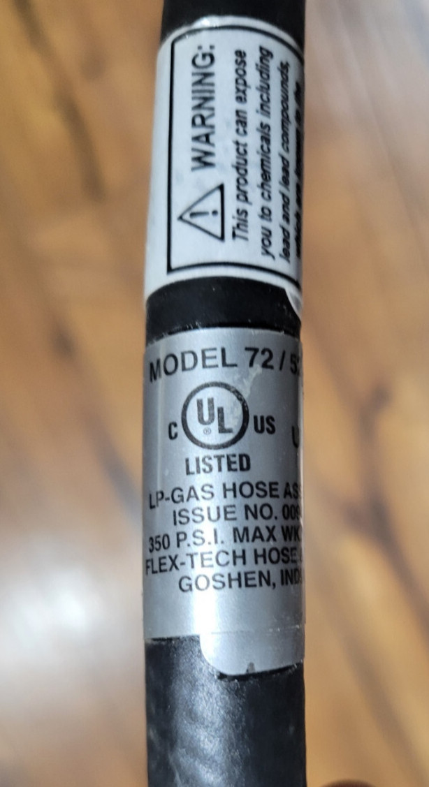 10ft LP Propane Gas Hose Assembly 3/8" Male NPT x 3/8" Female Flare Fitting gallery