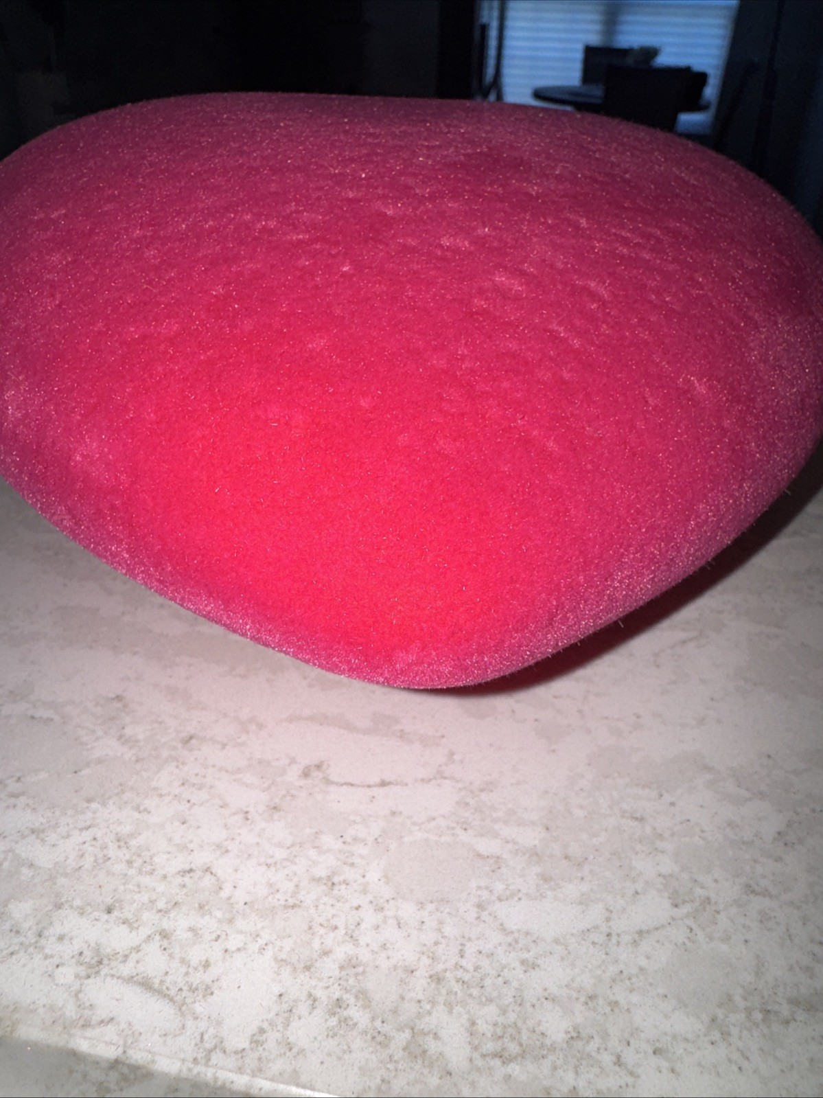 Flocked Pink Heart Length 9 inches by Height 8 inches Width NWT gallery