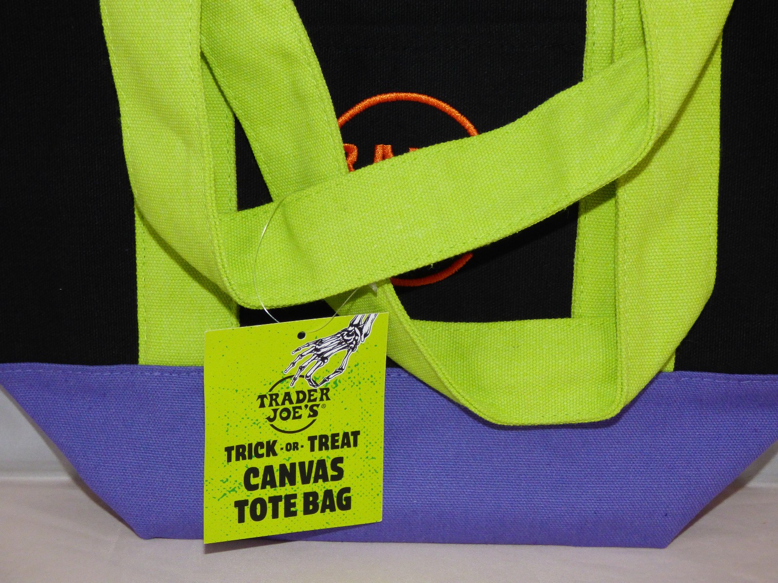 Trader Joe's - Mini Canvas Tote Bag - Multicolor - Halloween 2025 - Limited Ed gallery