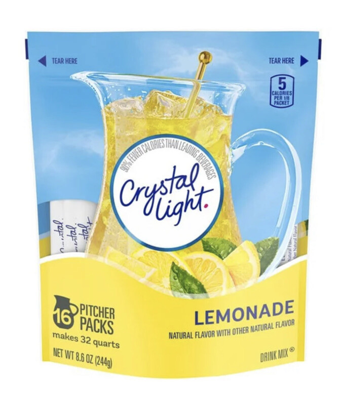 Crystal Light Natural Lemonade 16 Pitcher Packs Makes 32 Quarts 16 Packets. gallery