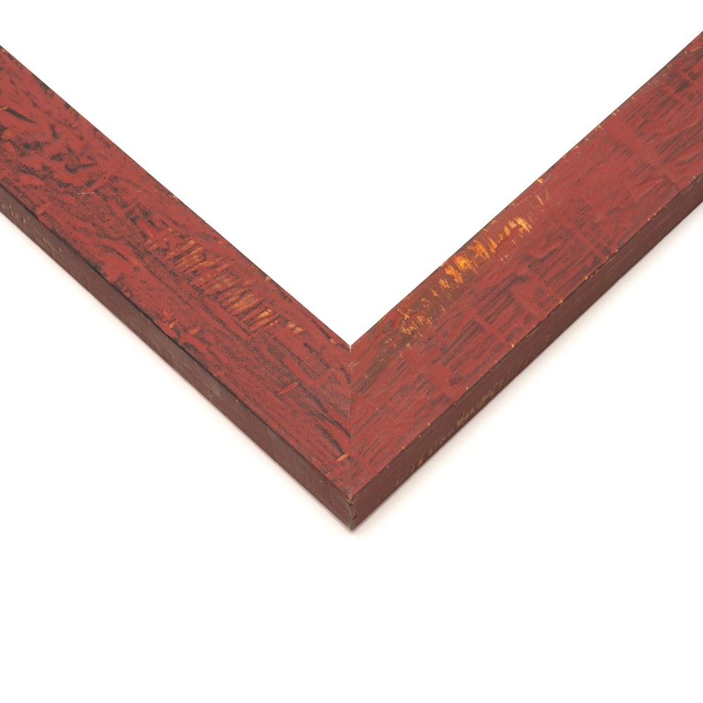16x18 Frame Red Solid Wood Picture Frame Width 1.125 Inches | Interior Frame Dep