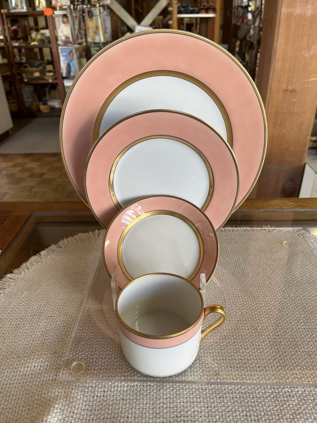 Fitz and Floyd Renaissance Peach Four Pc Place Setting Included NOS 3 Available gallery