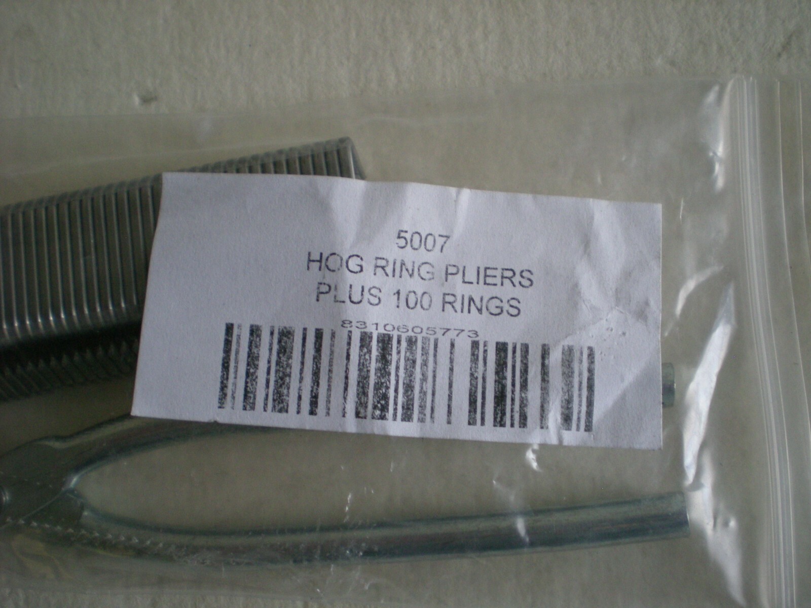 Hog Ring Pliers Kit With 100pcs Rings Tool Set For Seat Cover Upholstery gallery