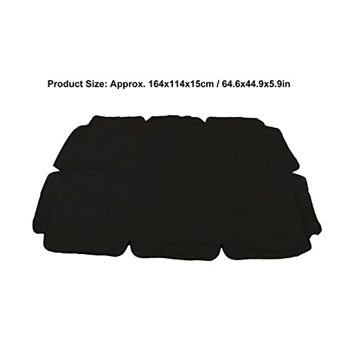 Replacement Swing Canopy, Oxford Fabric Porch Swing Seat Canopy Cover Black gallery