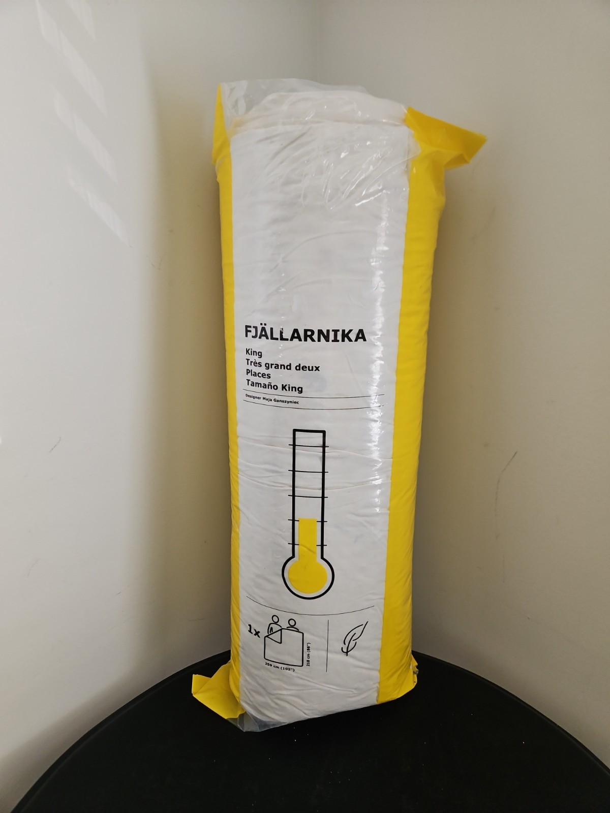 IKEA FJÄLLBRÄCKA Comforter Light Warm King 100% Cotton 75% Duck Down Filling NEW gallery