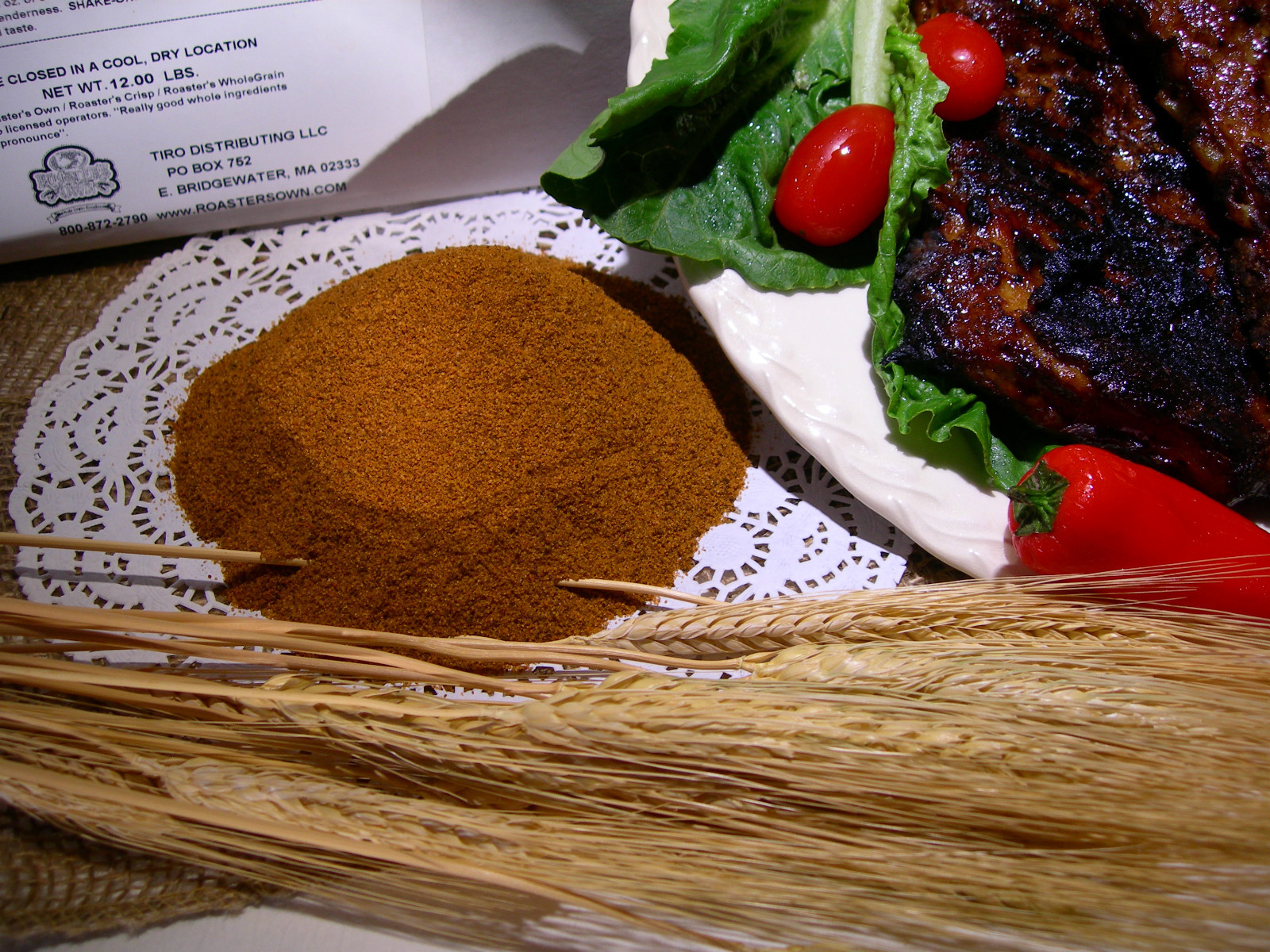 12 LBS. RIB STEAK CHOP RUB PREP MIX/RUB RESTAURANT USE,GRILL BBQ MEAT DRY RUB gallery