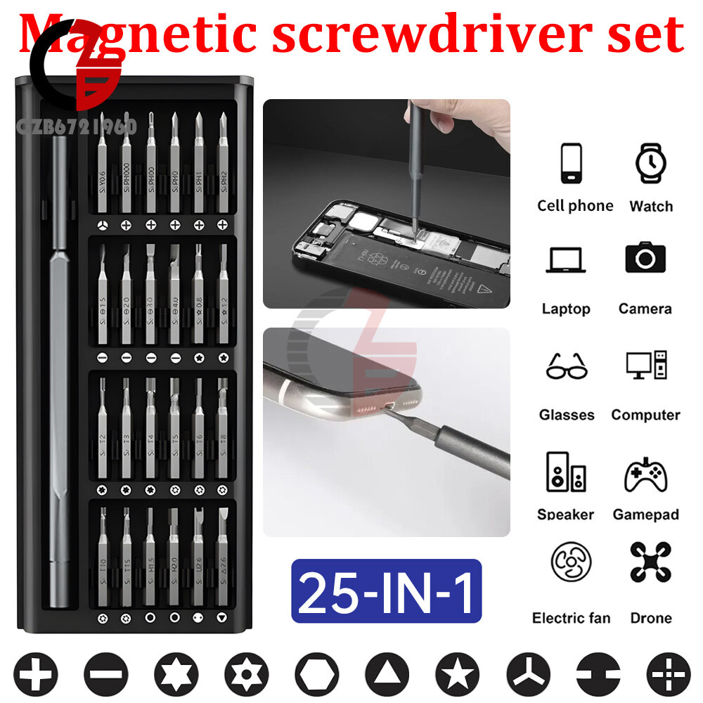 25/63 in1 Magnetic Precision Screwdriver Set PC Phone Computer Repair Tool Kit gallery