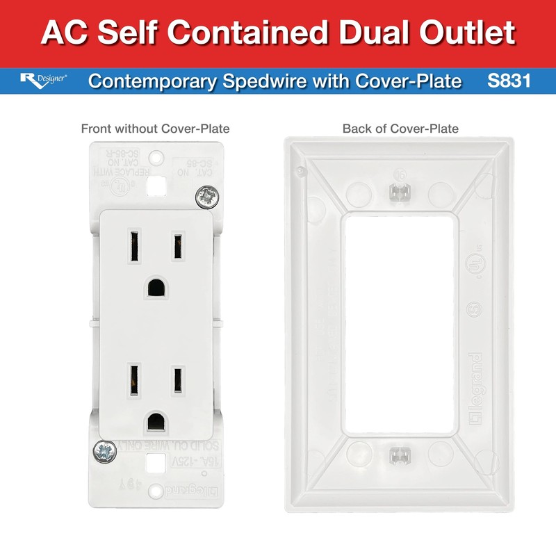 White RV Electrical Outlet Durable Design Easy Installation for Motorhome Power gallery