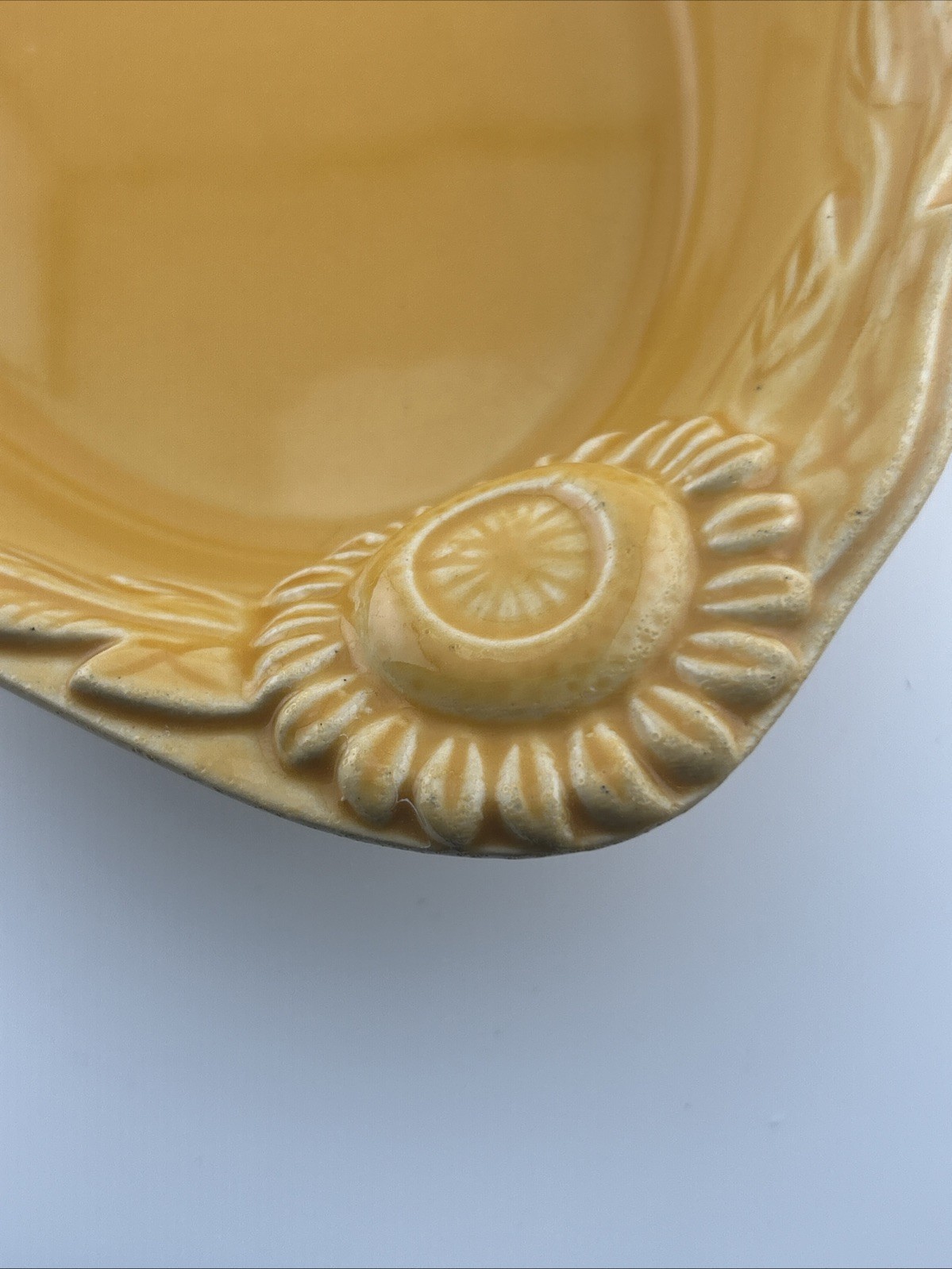 Appolia Sunflower Yellow Ceramic 10" Baking Dish, Made In France, Golden Yellow gallery