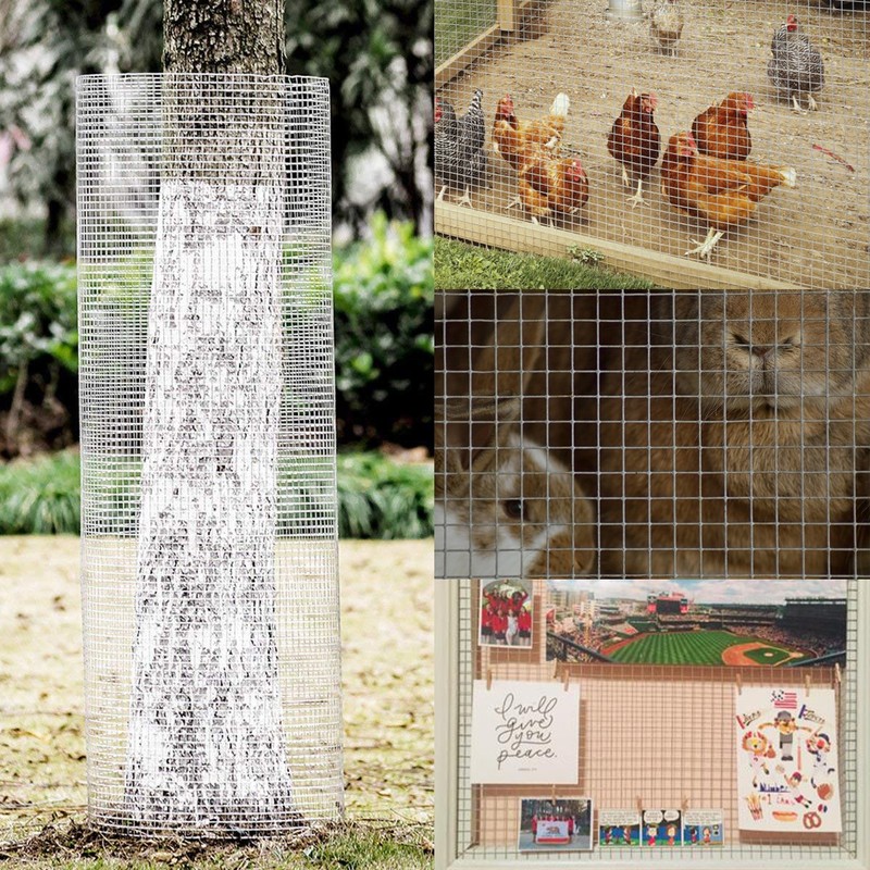 Hardware Cloth Galvanized Chicken Wire Welded Fence Mesh Roll 48"x 50' 1/4 inch gallery