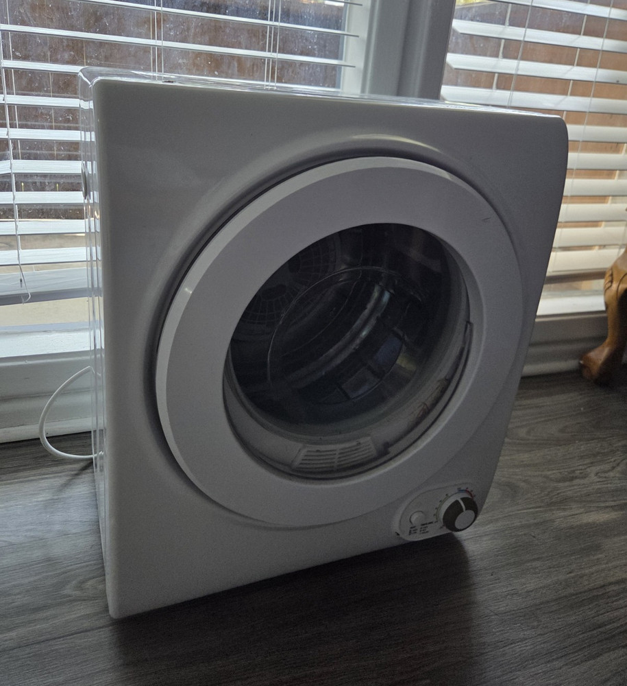 Portable Compact/Mini Electric Front-Load Clothes Dryer White Dial Window