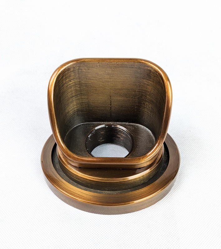Atlantic Olivett Copper Finish Formal Spillway Wall Spout - WSCO-O Scupper gallery