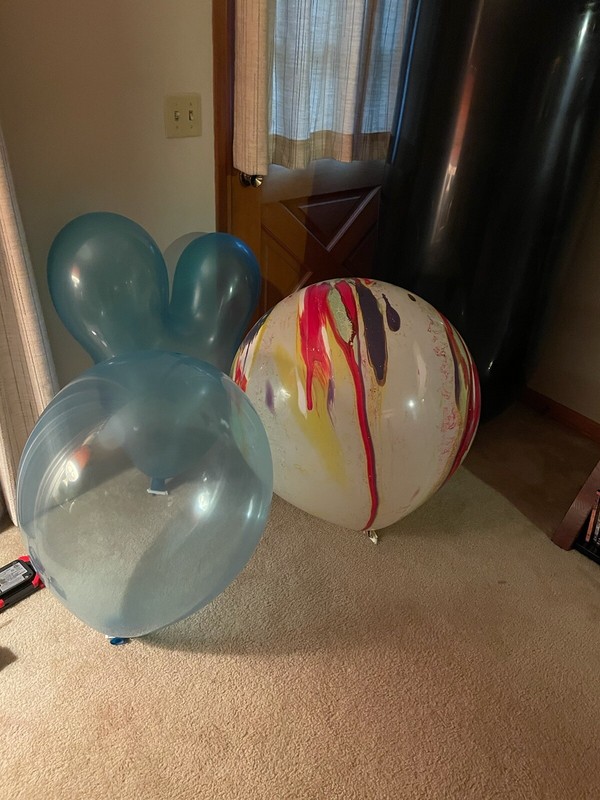 Cattex 35" Variable Marble Colored Balloon, Thick and sturdy, Looner friendly! gallery