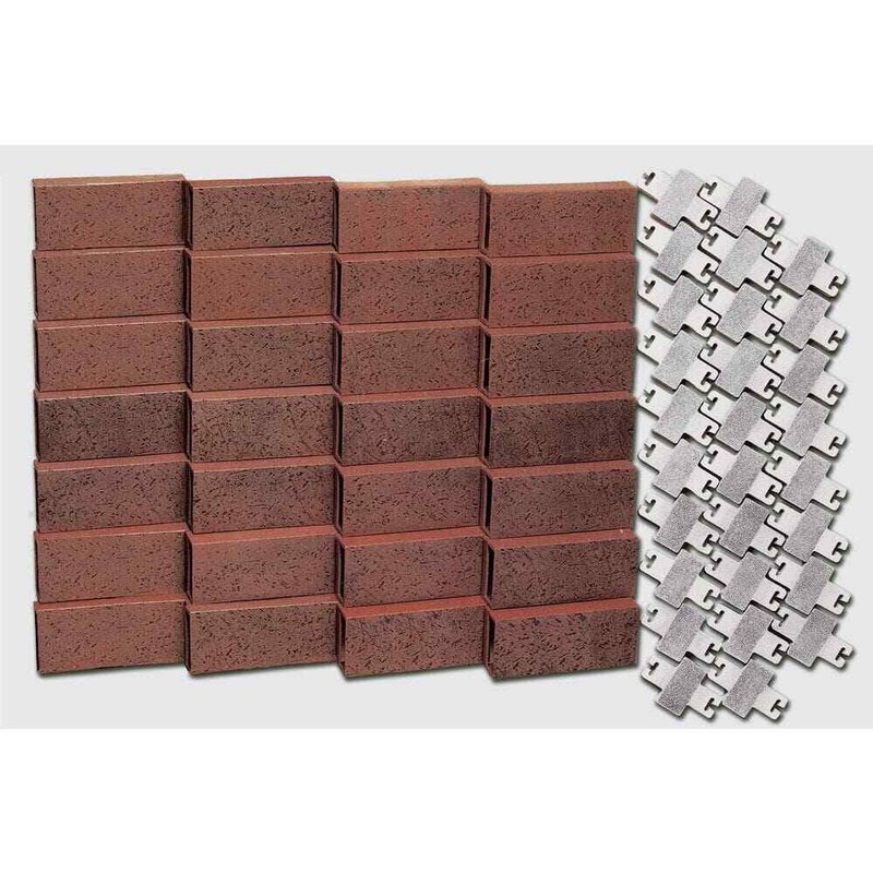 25 ft. Decorative Plastic Brick Edging Kit Garden Pathway Lawn Tree Edge Border gallery