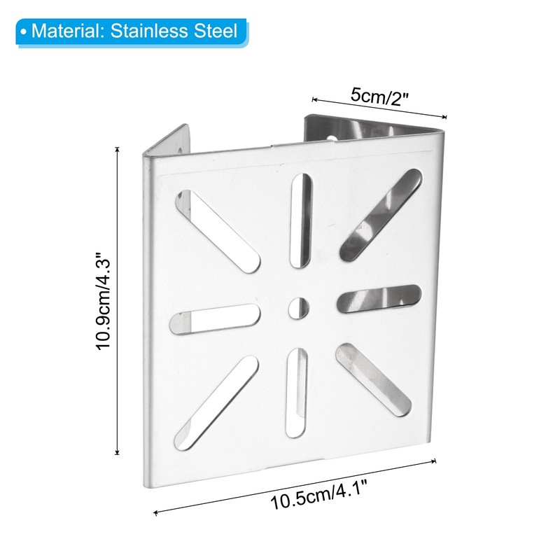 1 Pack Vertical Pole Mount Bracket 4.1" Dome Vertical Pole, Stainless Steel gallery