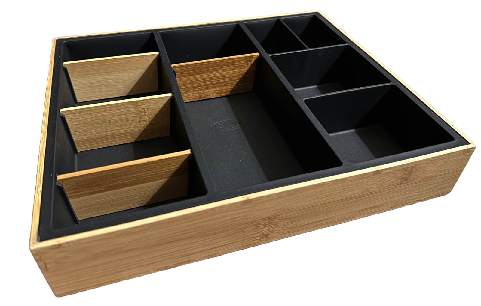 Bamboo Desk Drawer Organizer, 10 Adjustable Compartments + 4 Removable Dividers gallery