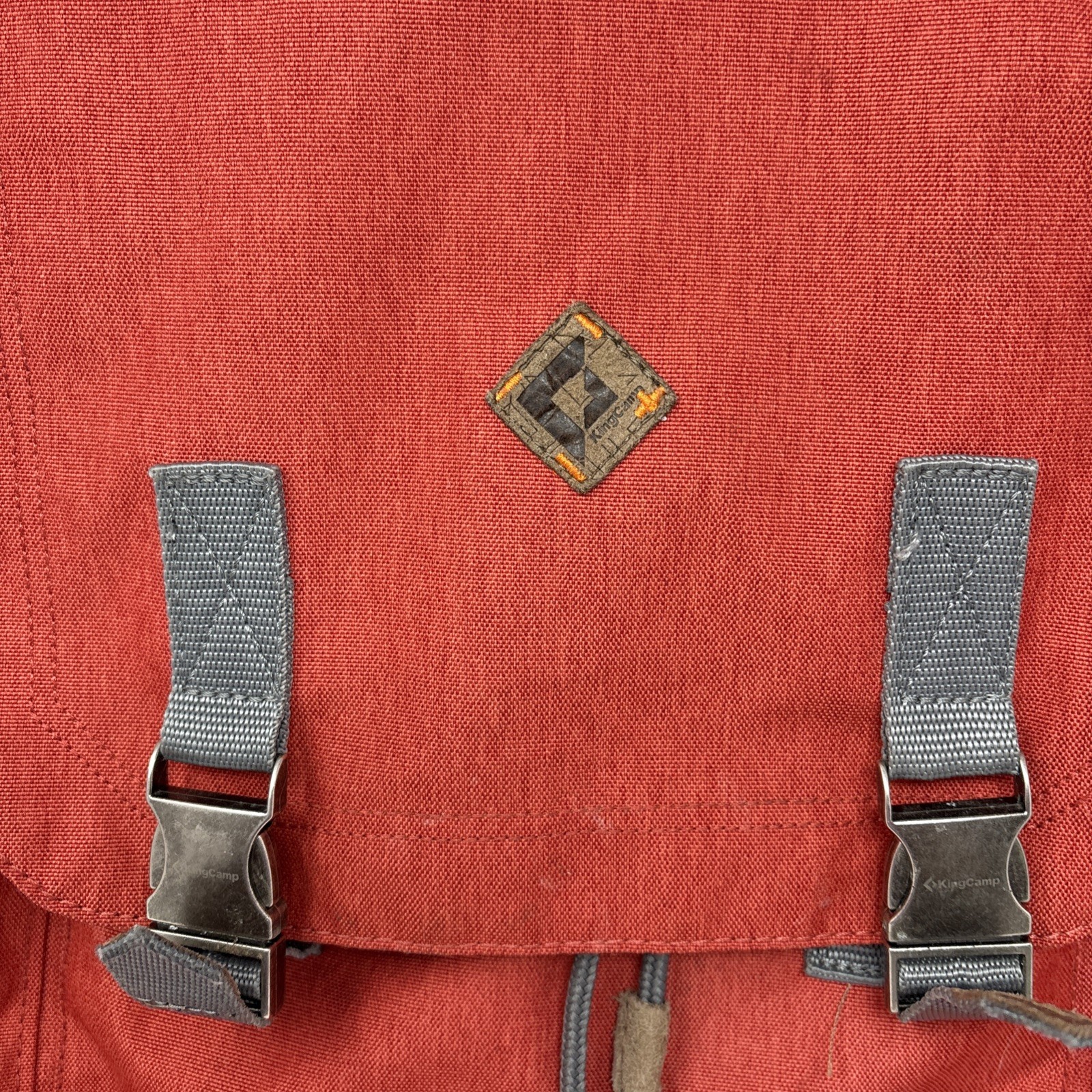 King Camp Daypack Backpack - Burnt Red - Drawstring and Clip Closure 3