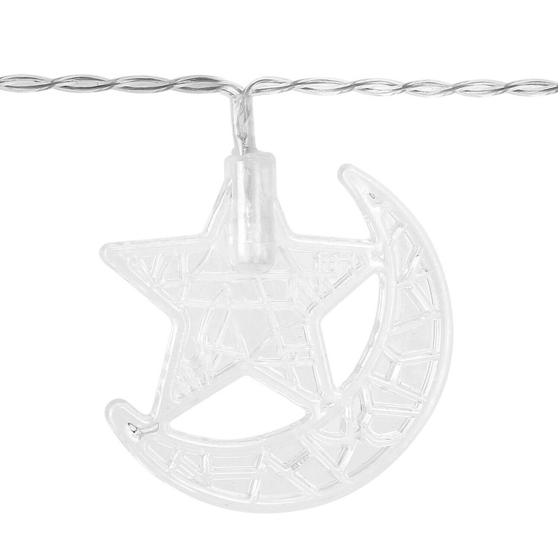 Moon Star String 30 Led 15FT Warm Lights Fairy Ramadan, Xmas, Wedding Decoration gallery