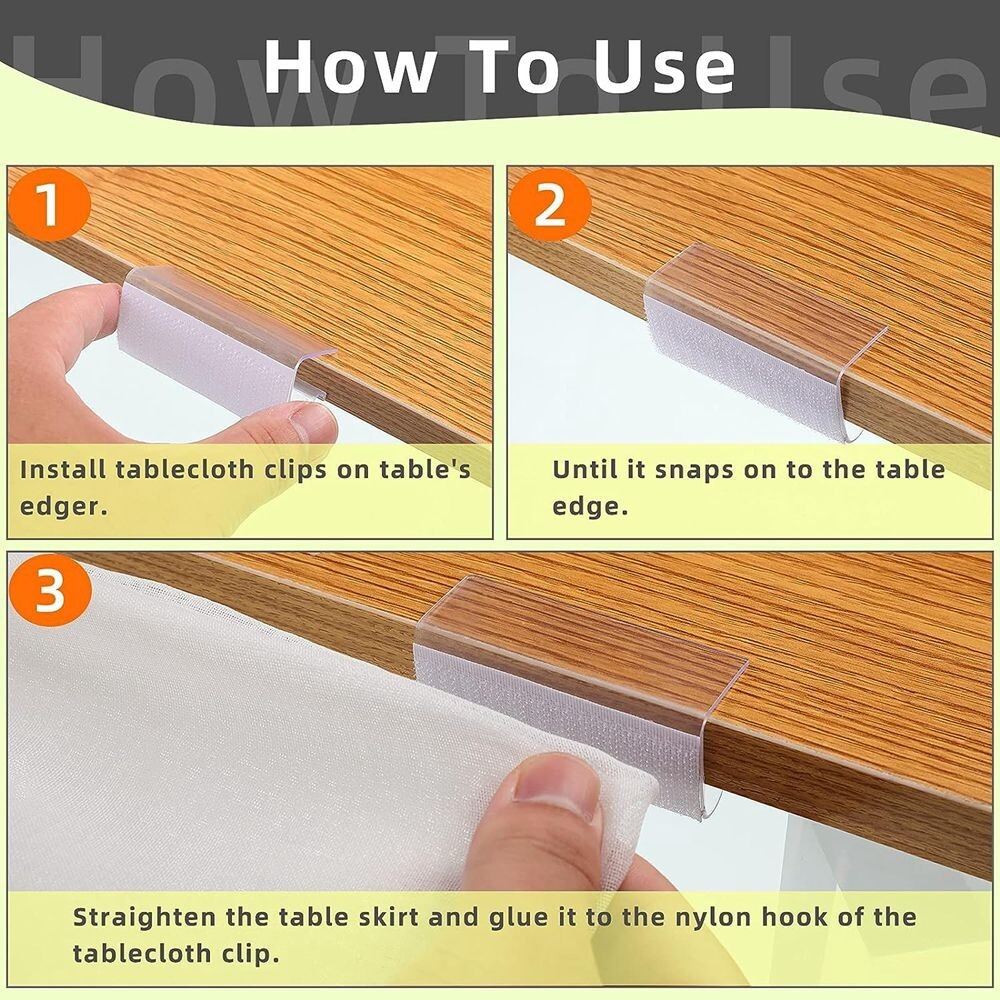 12x Table Skirting Skirt Tablecloth Clips for Meeting Party Picnic Banquet C108 gallery