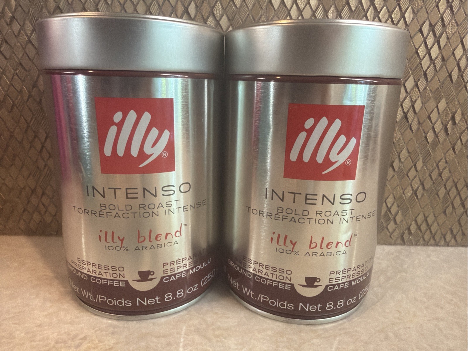 illy Ground Coffee Espresso Intenso Bold Roast, 8.8 Oz (2 Pack) BB 06/2027 gallery