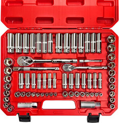 69Pcs 1/4”&3/8″” Drive Impact Socket Set,Drive Master Socket Set,Sae/Metric, Dee