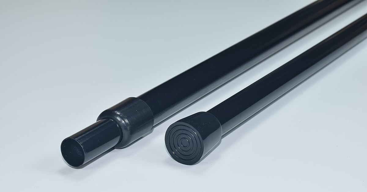 Spring Tension Curtain Rods 28-48 Inch, 2 Pack 1864, 2PCS（28-48"）Black gallery
