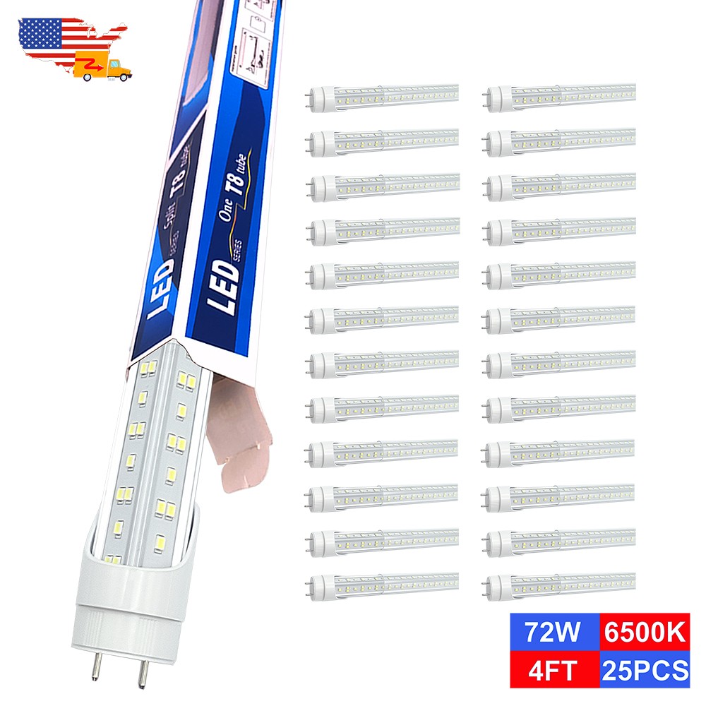 G13 48" Led Fluorescent Replacement Tube 72W, Double End Power 6500K 85-277V gallery