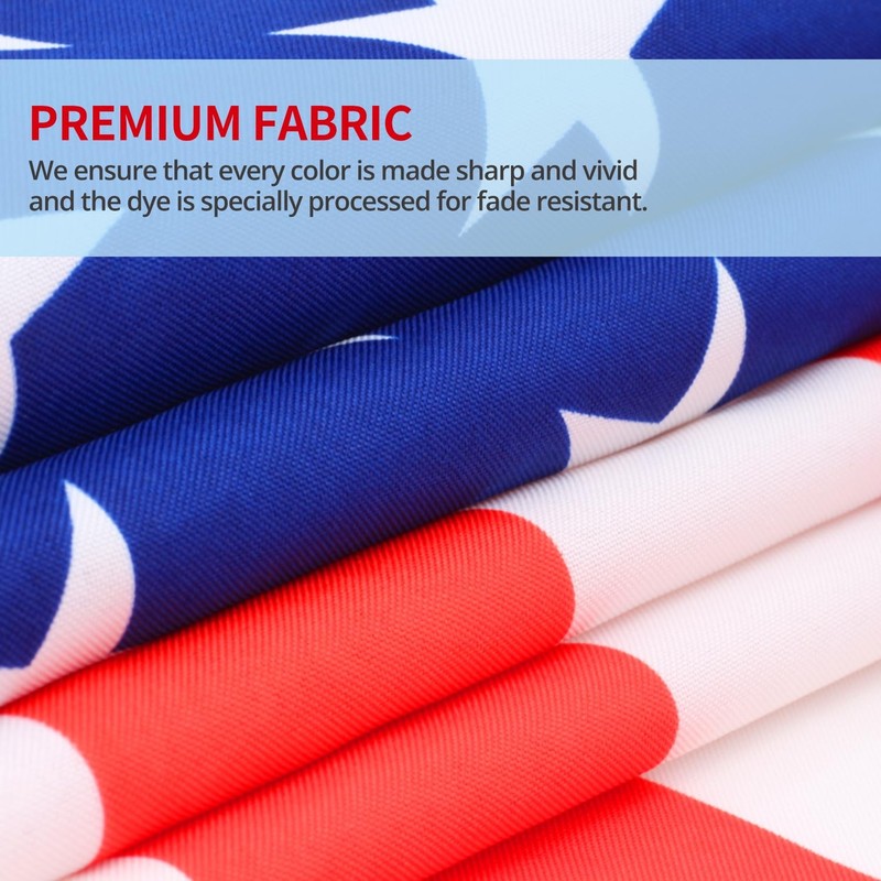 3x5 American Flag Polyester 2 Pack Canvas Header Brass Grommets Durable gallery