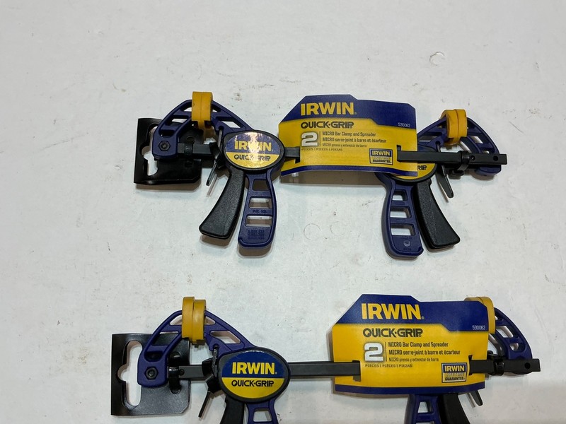 NOS Irwin MICRO Quick-Grip Bar Clamp (4-1/4") And Spreader (8") 53006 2 pks of 2 gallery
