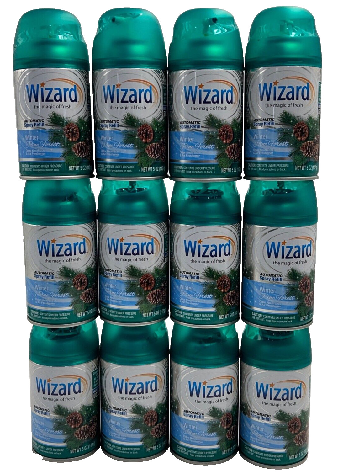 12 Wizard Automatic Spray Refills Winter Pine Forest 5oz gallery