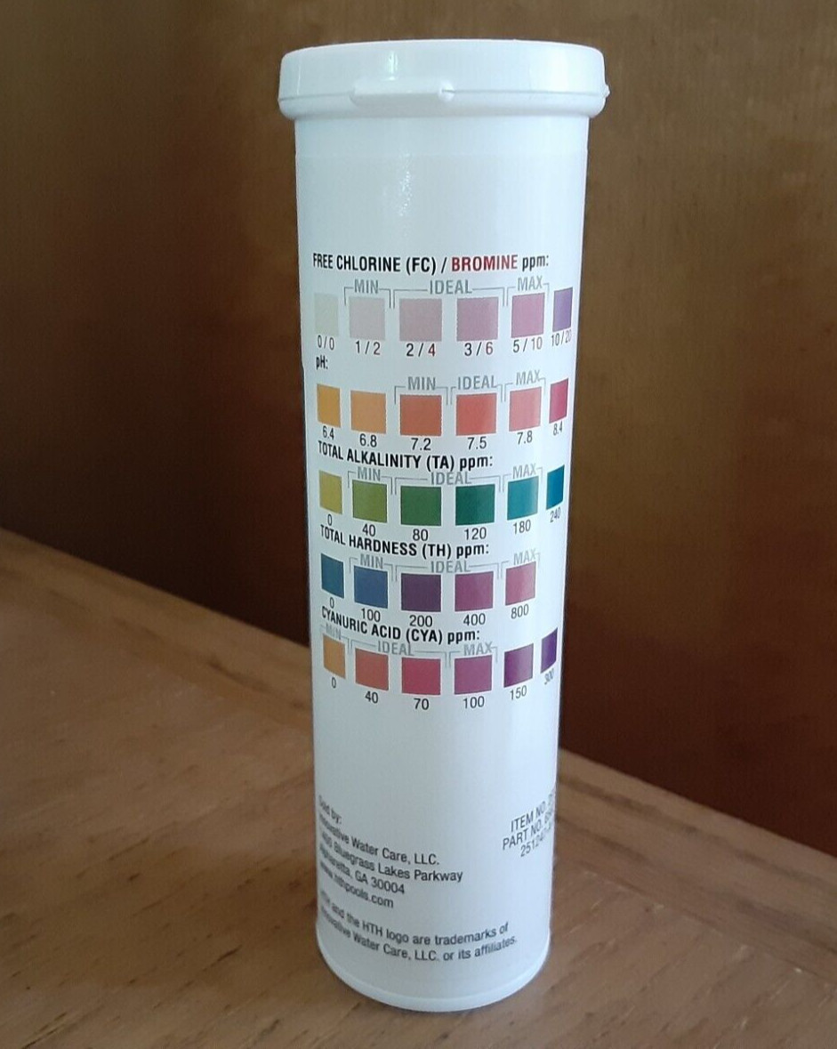 HTH 6-Way Test Strips-15 Strips-Perfect for Swimming Pools & Spas gallery