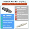 Pool Hose Adapter Connector Coupling 1-1/4" or 1-1/2" for Swimming Pool Vacuu... gallery