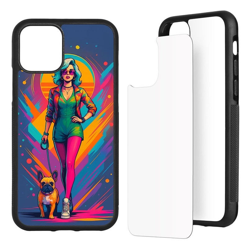 5 Pcs Sublimation Phone Case for iPhone 11 Blank Heat Press TPU Rubber Cover