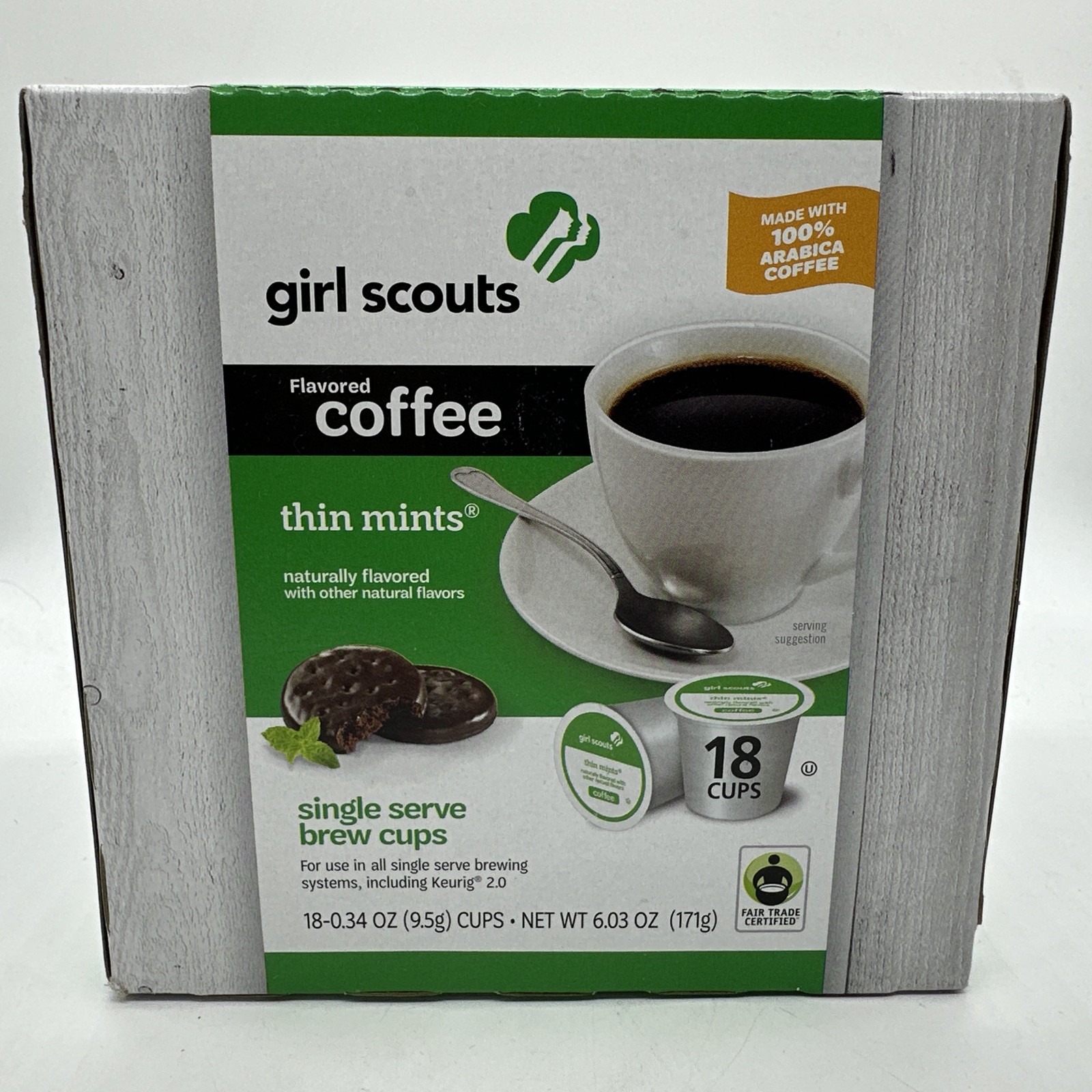 Girl Scouts Thin Mints ORIGINAL Keurig Single Coffee Cups BB 2021 Discontinued gallery