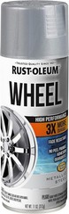 Rust-Oleum 366440 High Performance Wheel Spray Paint, 11 oz, Metallic Steel,