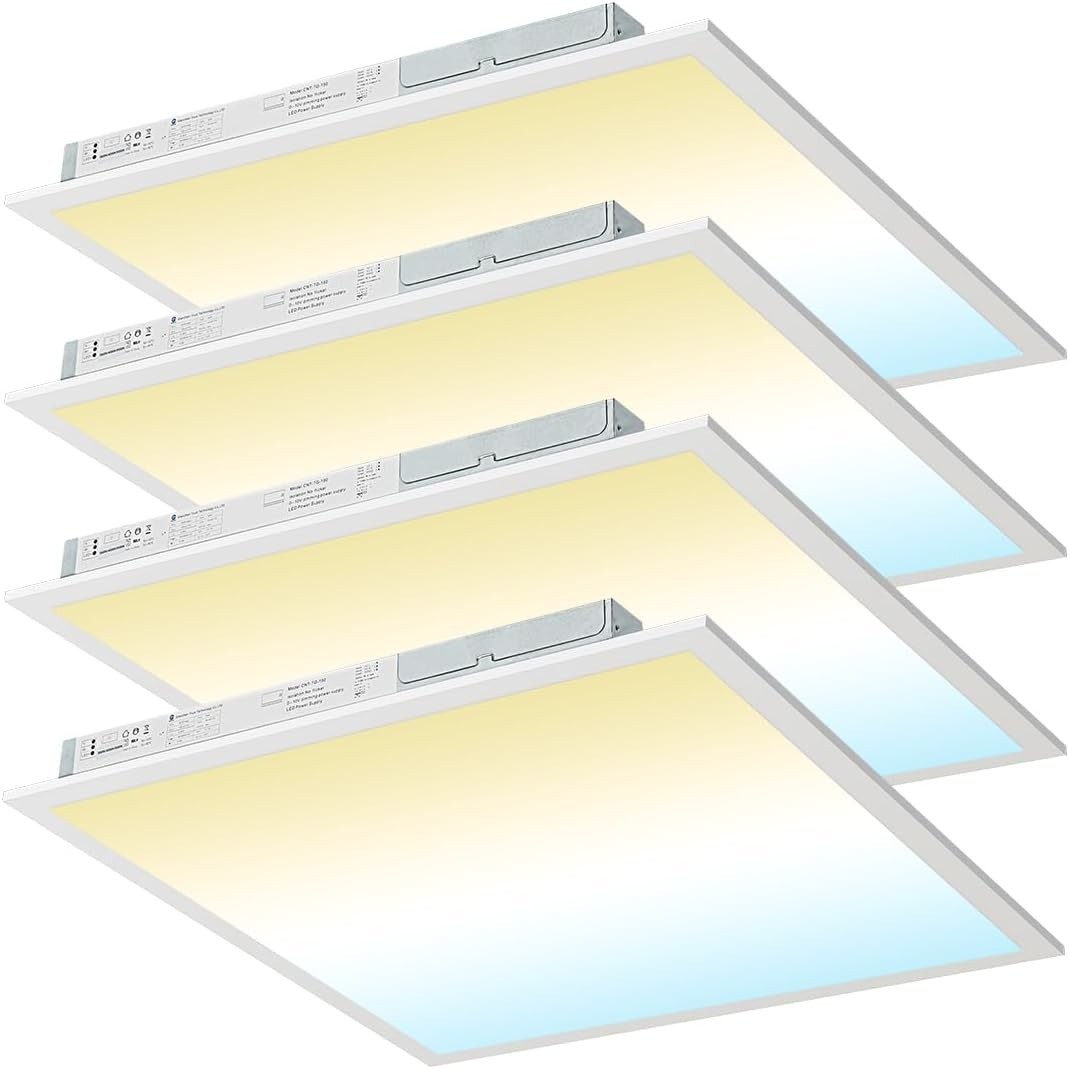 2x2 LED Flat Panel Lights 4 Pack 50W/45W/40W/30W/25W Adjustable gallery