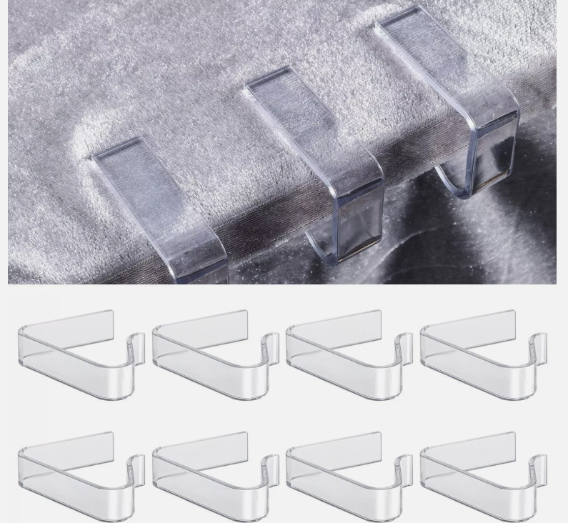 Table cloth Clips Clear 8 X Table Cloth Clips/Grips Table cover Holder Clamps