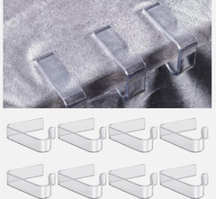 Table cloth Clips Clear 8 X Table Cloth Clips/Grips Table cover Holder Clamps
