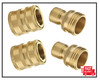 Garden Hose Quick Connect Fittings, 3/4 Inch GHT Solid Brass, Set 2-Pack gallery
