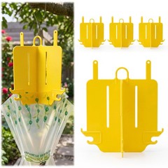 4 Pack Japanese Beetle Trap Vane Assembly, Durable Plastic Top Hanging Assemb…