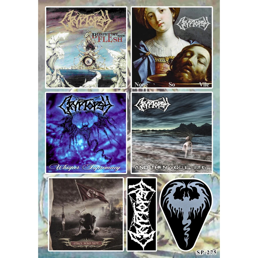 Cryptopsy Stickers Blasphemy Made Flesh None So Vile Whisper Supremacy Albums gallery