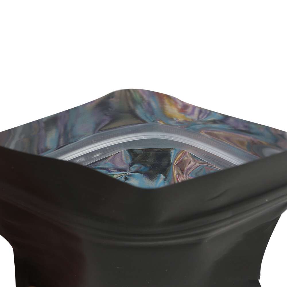 Matte Black Barrier Resealable Snack Storage Bags Gram Oz Eighth Quarter Sizes gallery