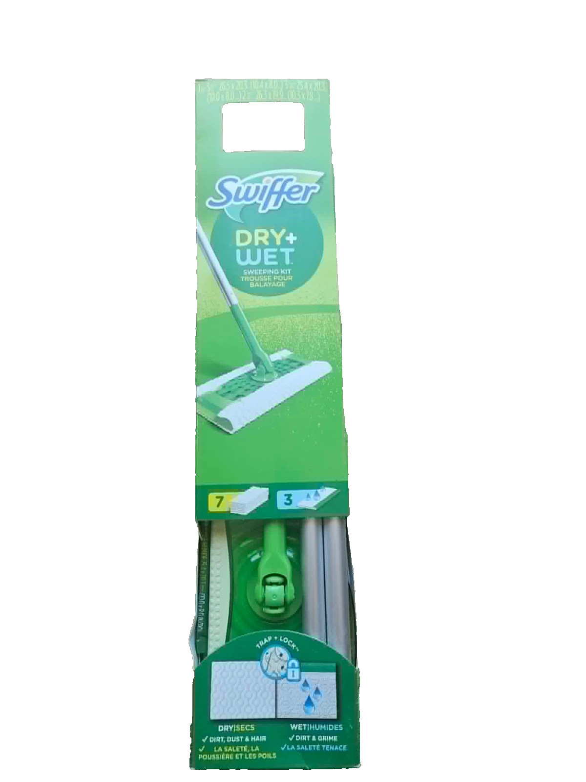 Swiffer Dry + Wet Sweeping Kit Mop Starter Floor Cleaner 10 Count Refill Pack gallery