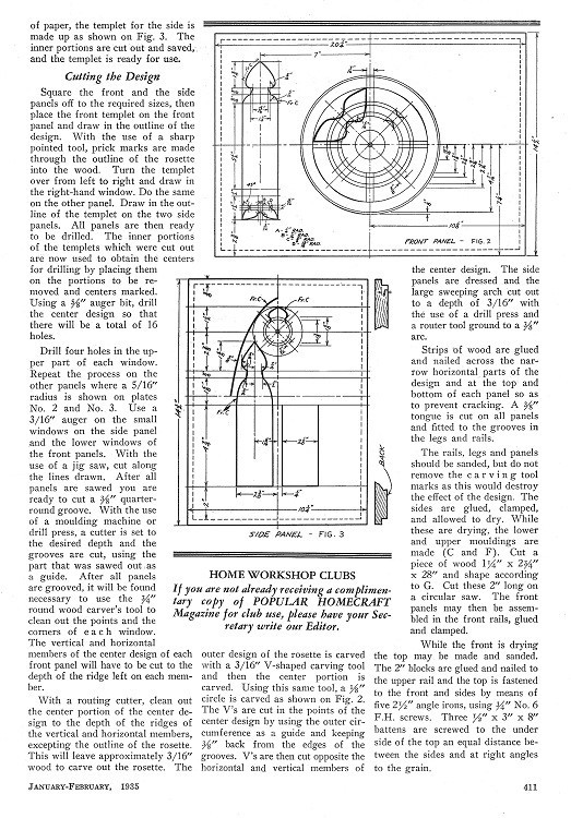 Radiator Cover Gothic Style * 1935 How-To Build PLANS Original gallery