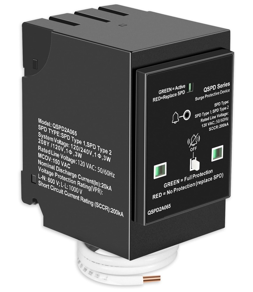 Replacement for Siemens Load Centers QSPD2A065P Plug-in Surge Protection Device