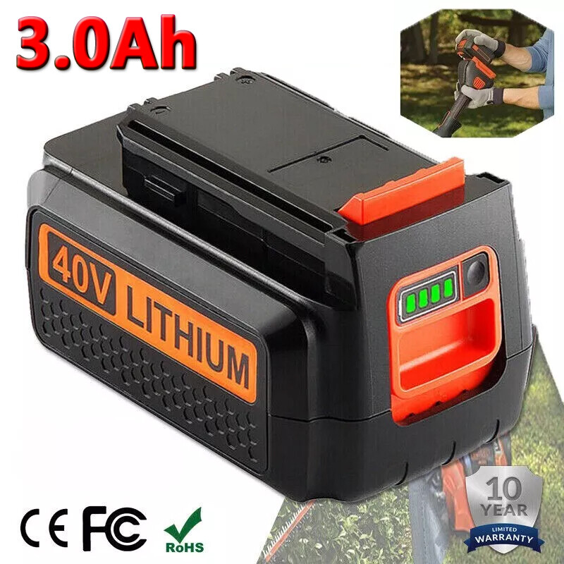 40V For Black and Decker 40 Volt Max Lithium 3AH Battery LBX2040 LBXR36 LST136 gallery