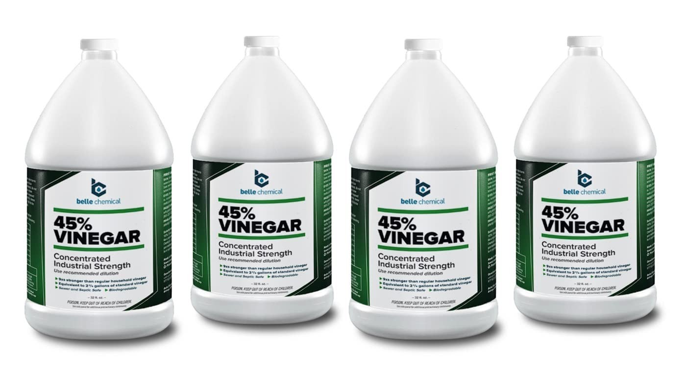 Pure 45% Vinegar Concentrate - 4 Gallons, 512 Fl Oz, High Strength, Weed Control gallery