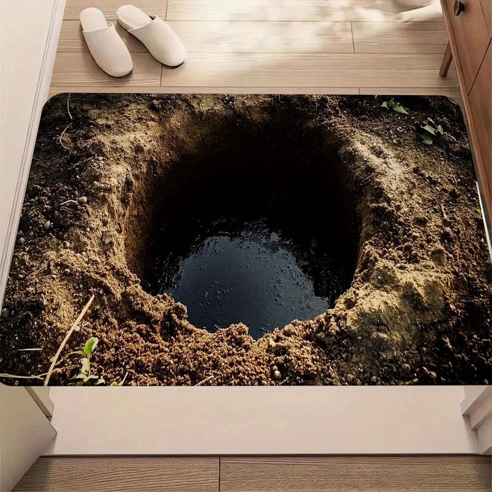 1pc Modern Style Rug Carpet Doormat, Empty Hole for Bedroom Home Kitchen Decor ♮ gallery