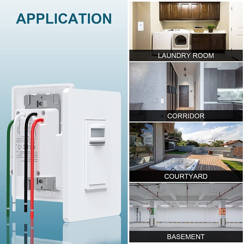 Used Smart Wi-Fi Sensor Light Switch PIR Occupancy Work with Alexa Google Home gallery