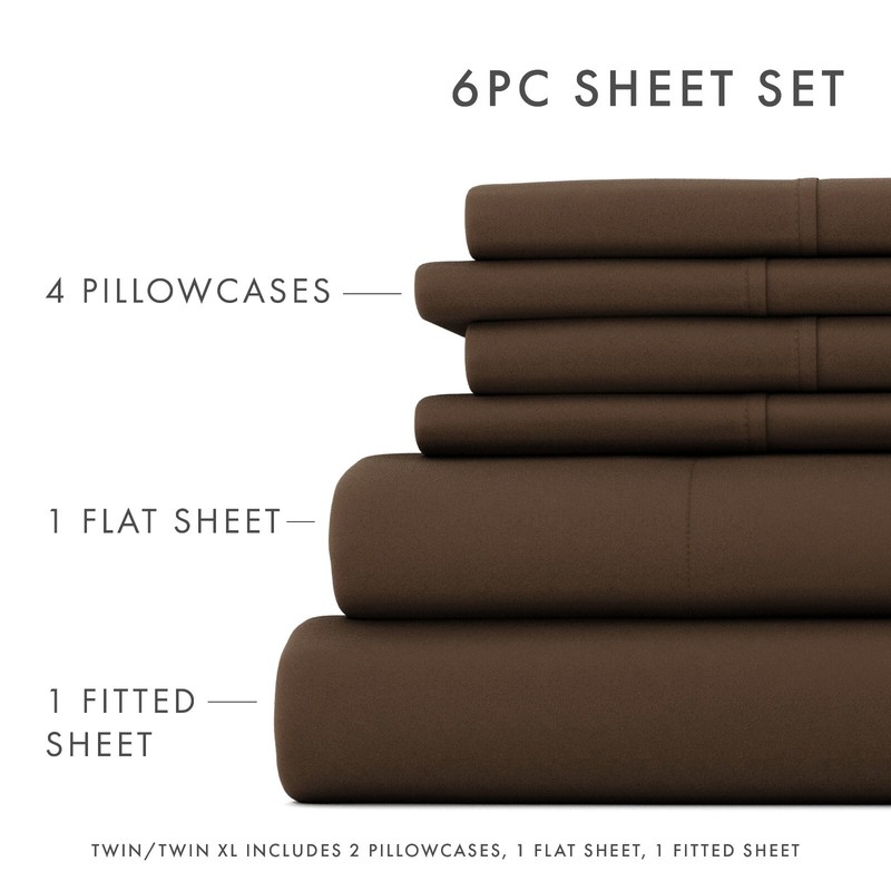 Luxury 6PC Bed Sheet Set Dark & Dramatic Colors by Kaycie Gray gallery